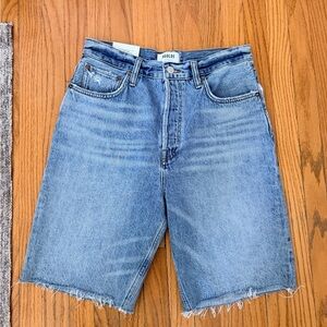 Agolde Marquee 90s High Rise Pinch Waist Denim Jean Shorts